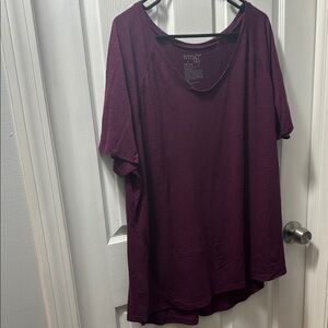 Terra & Sky Purple Boxy Short Sleeve T-Shirt